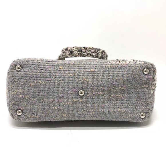 CHANEL CC CC Mark Cambon Line Large Tote Bag tweed Purple Based/SilverHardware - Picture 4 of 13